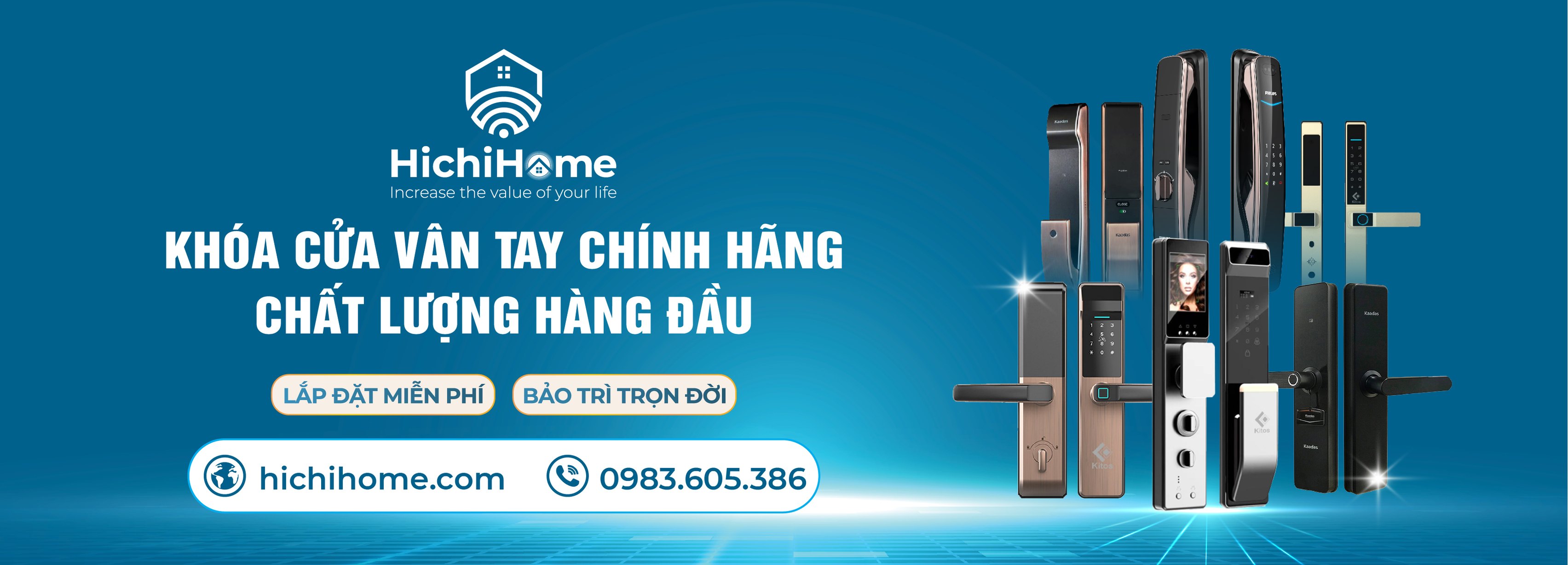 Cửa hàng khóa cửa điện tử HichiHome